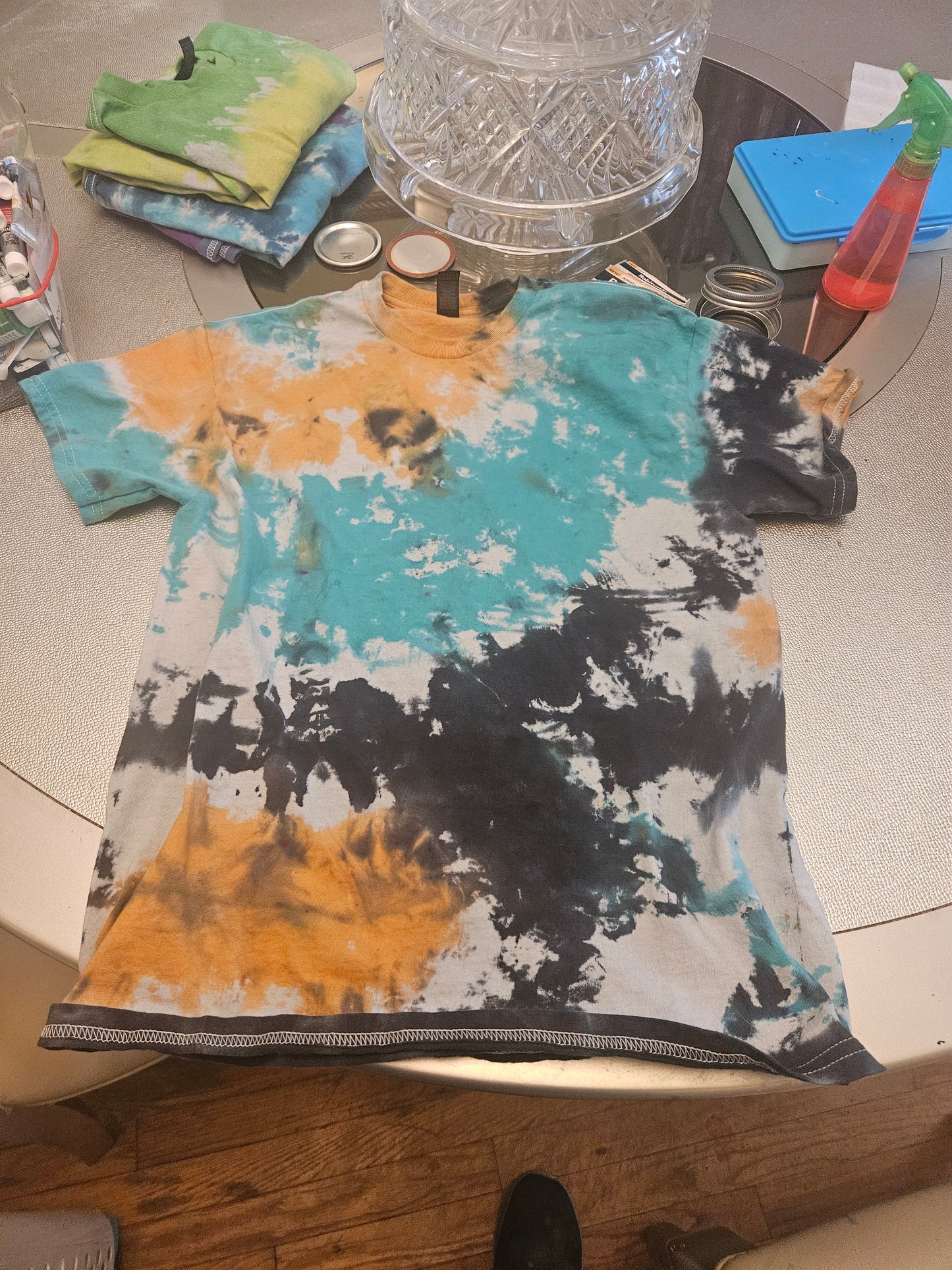 Tie dye t=shirt color and design  with vary