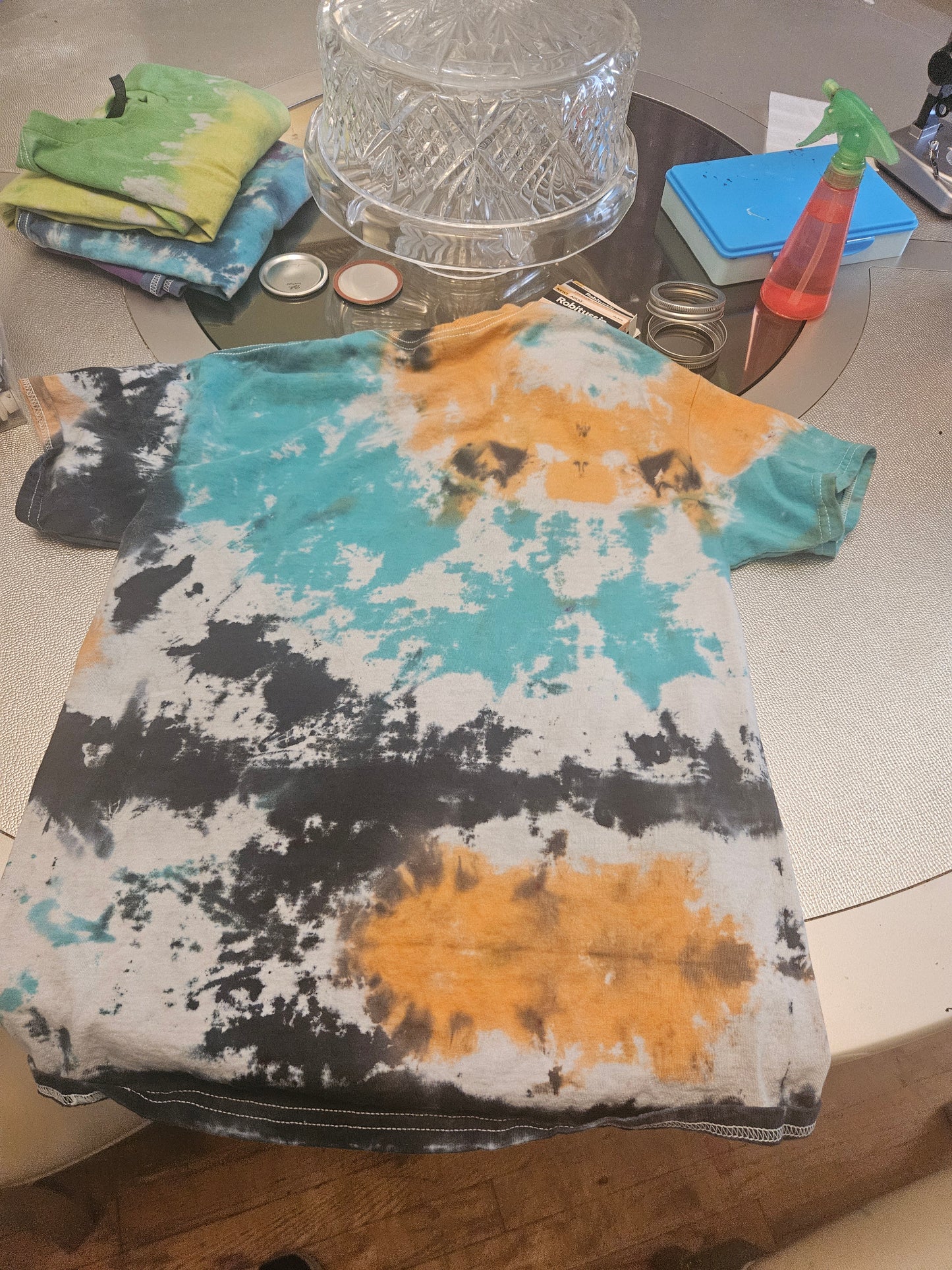 Tie dye t=shirt color and design  with vary