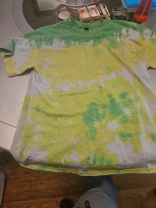 Tie dye t-shirt color and design will vary